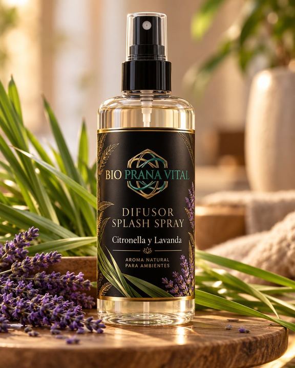 Difusor Splash Spray Bio Prana Vital de citronella y lavanda